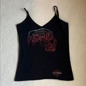 Harley-Davidson Black and Red Camisole